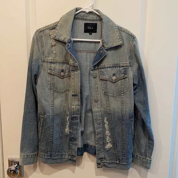 Rails Knox distressed denim jacket - Picture 3 of 5
